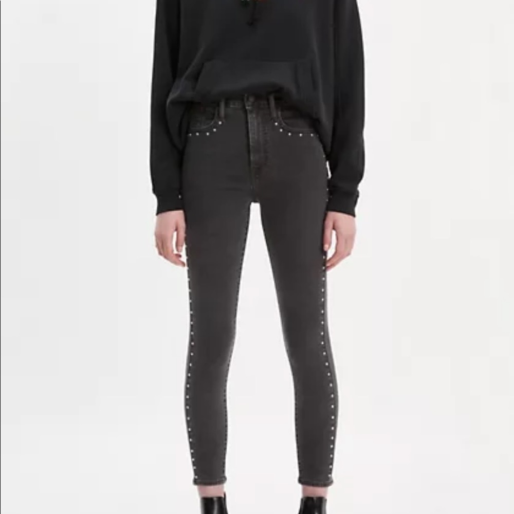 Levi Mile High Super Skinny Jeans Grey - 27